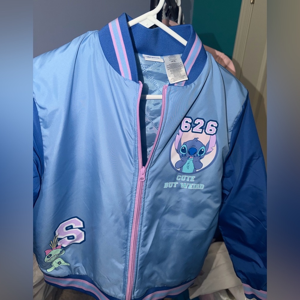 Blue Stitch Bomber Jacket